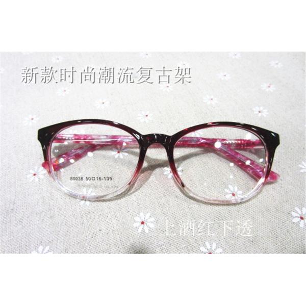 Quality 80038 Wine Red and Clear Modern Style Cheap Price High Quality TR90 Material Optical Eyeglasses frame wholesale