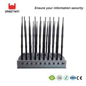 433MHz 20 Antennas Cell Phone Jammer 3.5g 3.7g Remote Control