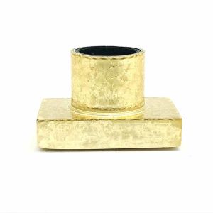 Cheap Rectangle Shape Flash Fragmentation Metal Zamak Perfume Bottle Cap for sale