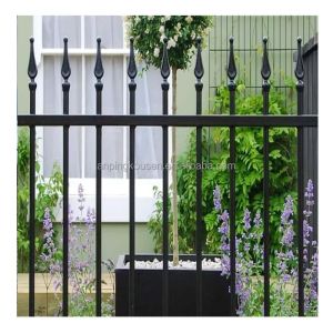 70x70mm Post Size Lawn Palisade Fencing Garden Fence Decorative Steel Picket