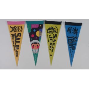 30x76cm Felt Pennant Banner , Portable Decorative Triangle Flags