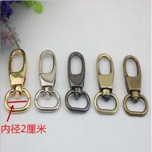 Simple design all kinds of color zinc alloy 20 mm metal swivel snap hooks for