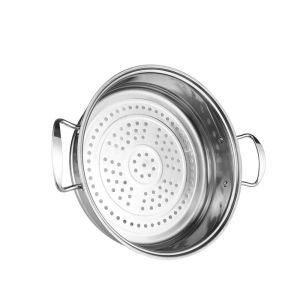 Fancy design 12pcs stainless steel cookware set with metal lid