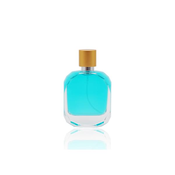 Quality Crystal Clear Cosmetic Spray Bottle , Empty Perfume Bottles With Matte Gold Cap wholesale