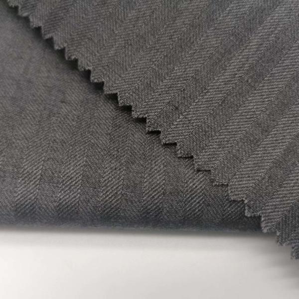 Quality Stripe Breathable Wicking Fabric 90% Polyester 10% Wool 288gsm wholesale