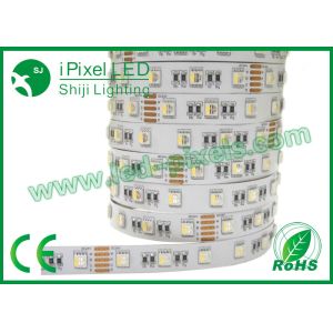 Cheap 4 In One Self Adhesive Colored RGB LED Strip Addressable DC12V / 24V 30LEDs/m for sale