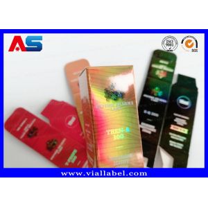 Cardboard Storage 10ml Vial Boxes For Glass Hologram Medicine Bottles , ISO9001