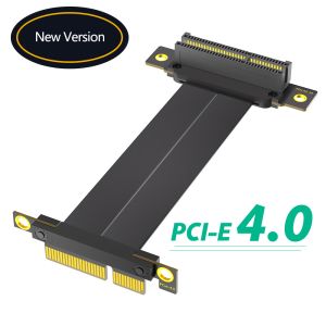 PCI-e PCI Express 4.0 4X Extension cable to PCI-E 4X ( dual vertical 90 degree