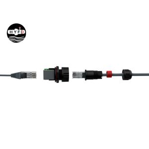 IP68 8 Pin Cat5e 7.0mm Waterproof Rj45 Connector