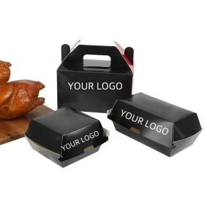 Wholesale Custom Eco-Friendly Kraft Box for Fast Food Burgers, Fries & Chicken