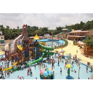 Interactive Castle Aqua Playground Water Theme Park For Entertainment