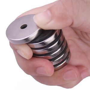 Kellin Neodymium Magnet Disc with Countersunk Pair Magnetized Refrigerator