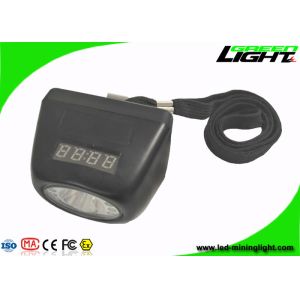 Black Color Mining Cap Lights 8000lux High Brightness Headlamp With Digital