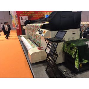 Cotton / Linen / Polyeter Fabric Printer Machine With Continous Ink Supply