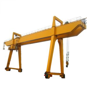 Cabin Control Span 20m Double Beam Gantry Crane Lifting Materials