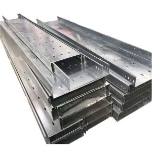 Screws Installation Hot Dip Galvanized Perforated Cable Tray 1.5-2.5mm Thickness