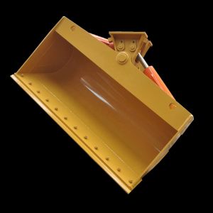 HUITONG Excavator Tilting Ditch Cleaning Bucket With Double Cylinders