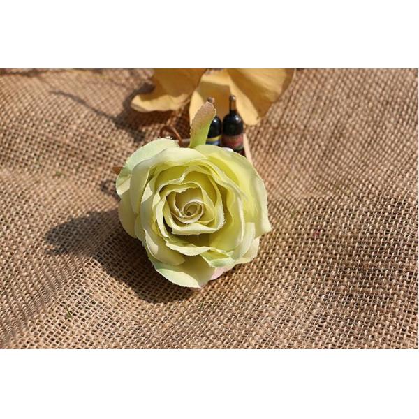 UVG FBL02 silk roses artificial flower head for wedding flower wall backdrop use