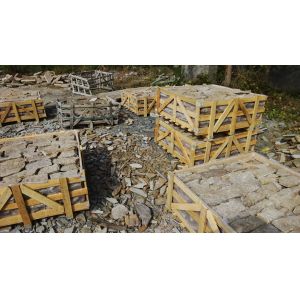 Split Surface Tiger Skin Random Granite Veneer Stone