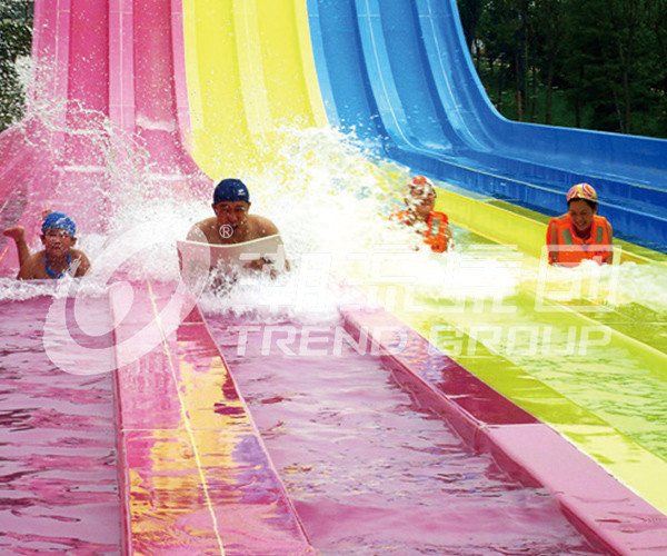FPR Custom Water Slides OEM Extreme Water Slide With Steel Structure Material
