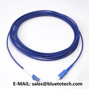 China Armored Fiber Optic Patch Cord LC To SC 3mm 2mm Single Mode Simplex Fiber Optic Armroed Patch Cable on sale