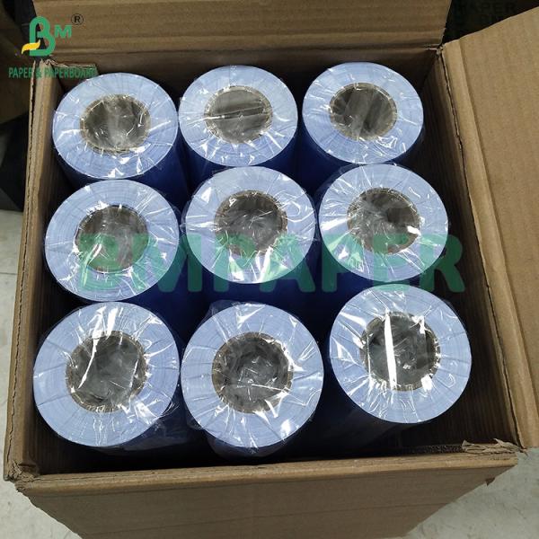 Quality 20LB 24" Single Side Bright Blue Violet CAD Plotter Engineering Bond Paper rolls wholesale