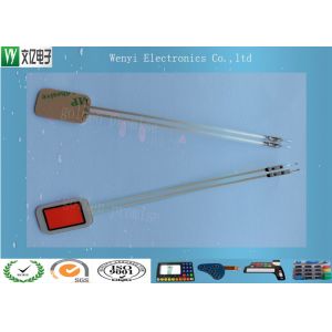 OEM Printing Single Key Membrane Switch With Red Window Weld Pin PC Overlay