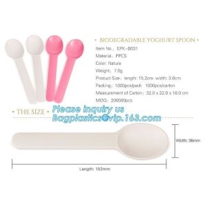 6 inch Tea/Soup/ice cream/tasting spoons Eco-friendly tableware corn starch
