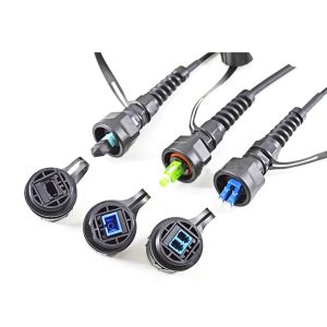 SC LC MT ODVA Fiber Optic Cable Types And Connectors Waterproof UV Resistant