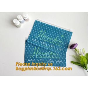 A5 full color print PP/PVC document bag with zipper lock file folder bag,soft