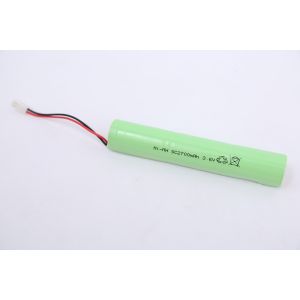 2700mAh 3.6V NImh Emergency Light Battery For High Energy Density