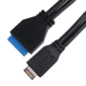 Computer Motherboard Power Cable USB 3.1 Type-E Male To IDC20P Male Adapter