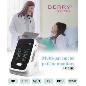 Cheap Multi Parameter 1.5kg Patient Monitor with SpO2 Measurement in Multiple Languages for sale