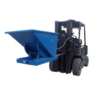 Mobile 2 Cubic Yard Self Dumping Hopper Outdoor Steel Dump Hopper