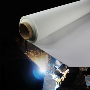M0 Approved PU Coated Fiberglass Fabric with Abrasion and Oil Solvent Resistance