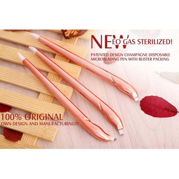 PMU Manual Eyebrow Tattoo Pen With Brush Eo Gas Sterilization