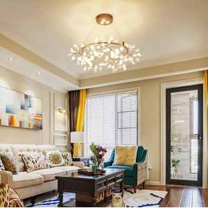 Nordic Design Luxury Decoration LED Acrylic Chandelier Pendant Light