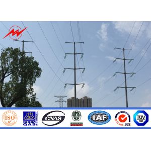 polygonal or conicla high voltage Steel Utility Pole for power Equipment