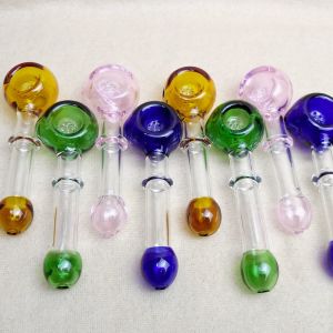 Cheap Heady Glass Water Bubbler Pipe 4.3&quot; Inch Herbal Hand Pipe With Filters Screem for sale