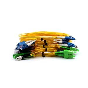 Factory Direct 12/6 Core MPO to LC Fiber Optic Patch Cord with Dual Core for