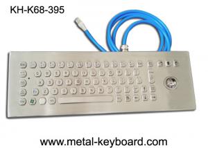 Cheap 70 Keys Ruggedized Keyboard , Stainless Steel Access Kiosk Keyboard with trackball for sale