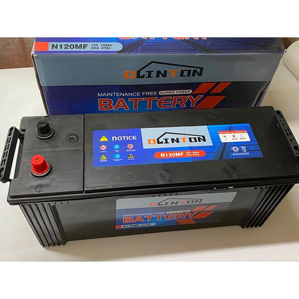 Excavator Sealed Lead Acid Battery Heavy Duty N120MF 12v 120ah CCA870A