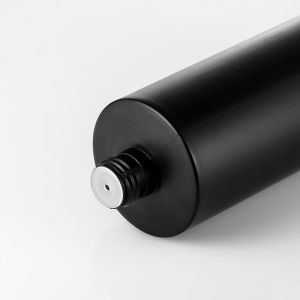 Frosted 100ml Plastic Bottle With Screw Cap PE Black Plastic Material