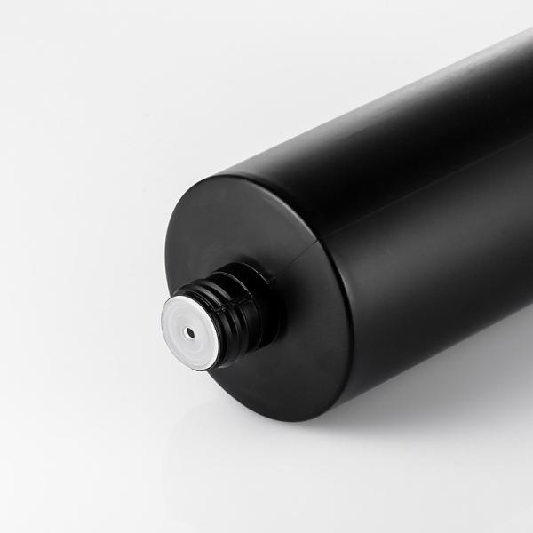 Frosted 100ml Plastic Bottle With Screw Cap PE Black Plastic Material