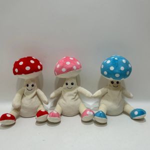 Cheap 3 Clrs Recording &amp; Repeating Mushroom W/ Twist Neck Plush Toy for sale