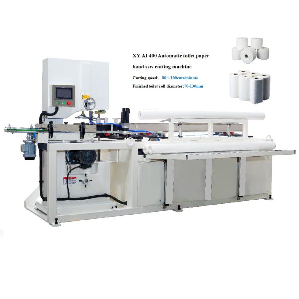 5KW Toilet Paper Band Saw Cutting Machine PLC controlled