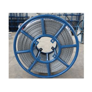 12 Strands Antitwisting Galvanized Hexagonal Wire Rope for laying and stringing
