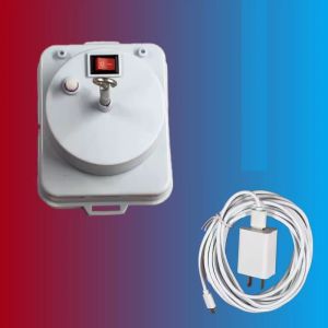 White Hanging Rotating Motor Solar Battery Powered Wind Spinner Motor For Wind