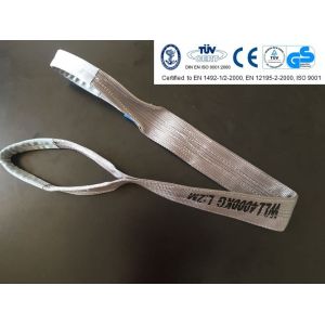 Cheap Polyester flat webbing sling , WLL 4T , safety factor 7:1 , According to EN11492-1 Standard, CE,G for sale