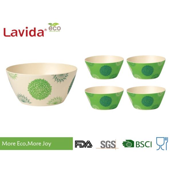 Large Disposable Biodegradable Natural Bamboo fibre Bowl Round Shape Melamine Soup Serving bowl Plastic Soup bowl